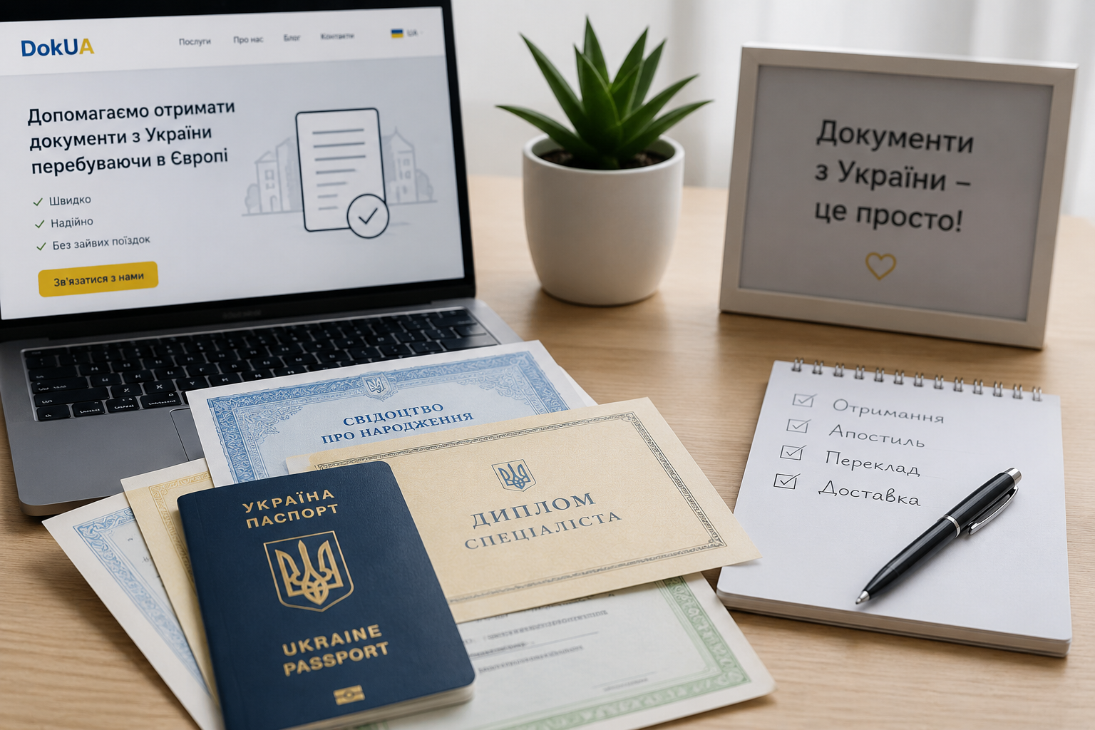 Як отримати документи з України, перебуваючи в Європі?